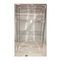 1 High Gloss Clear Acrylic Display Case with 3 tilted shelves. DB093-CAB4T